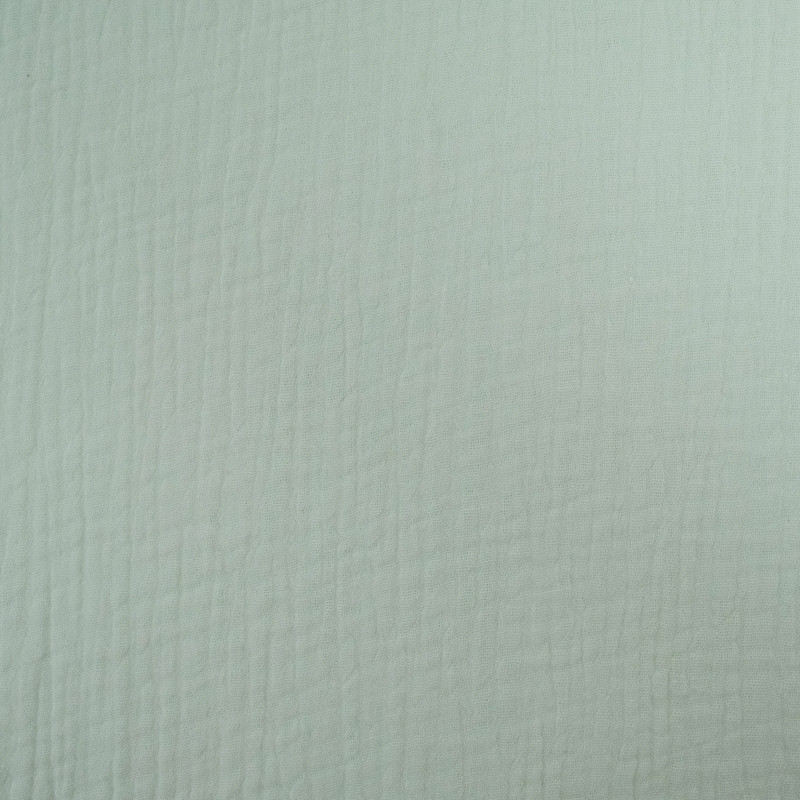 Double Gaze Unie Vert Pastel - Maison Klem